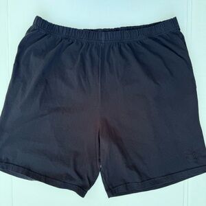 JUNONIA Black 100% Cotton Knit Shorts Size 2X (now JunoActive)